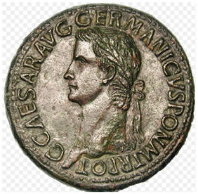 Caligula Gold Copper Coin