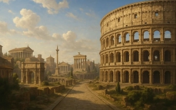 Majestic Ancient Rome: Unveiling the Timeless Splendor of Ancient Roman History Architectural Marvel and Colosseum image blog section