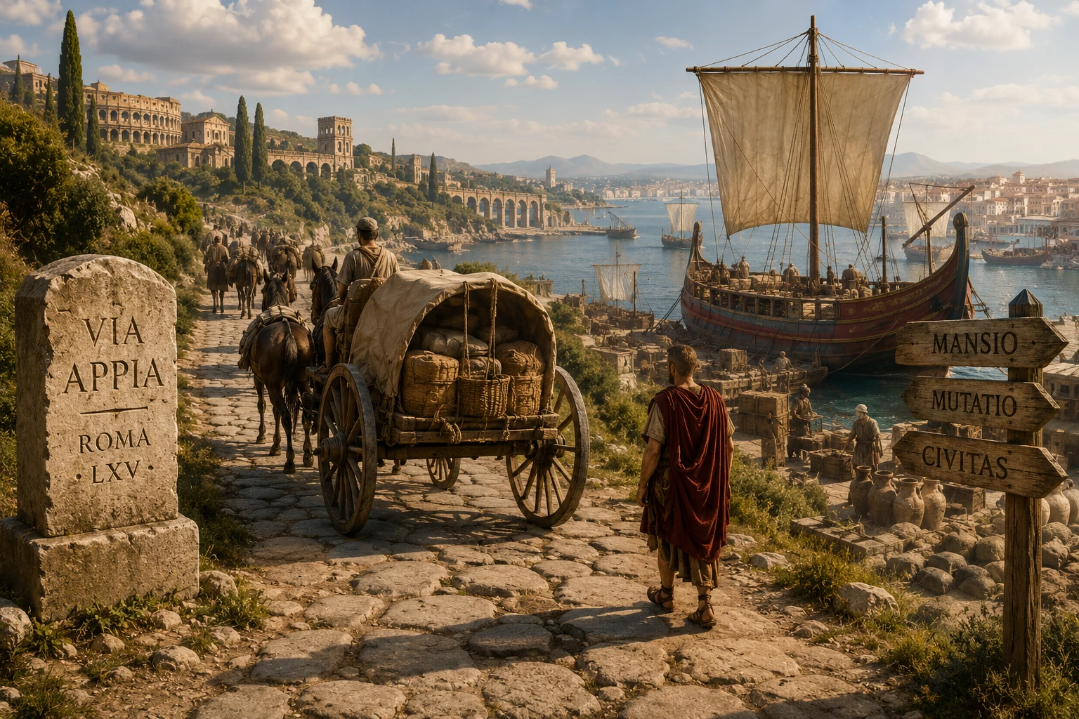 How the Roman Empire Moved Vehicles and Goods Across Vast Distances image